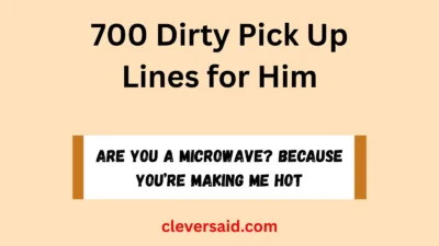Dirty Pick Up Lines for Him